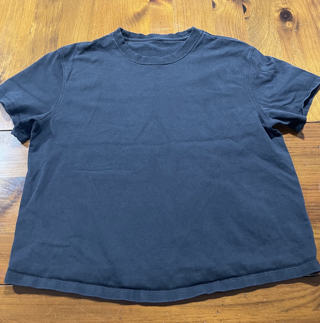 Lululemon Women's Black Semi-Crop Cotton Short-Sleeve Crewneck T Shirt Size 4